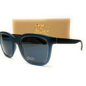 Burberry Men's Matte Blue and Grey Sunglasses!